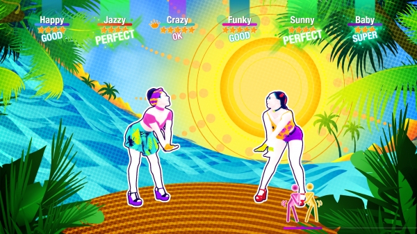 저스트 댄스는 화면의 춤을 보고 따라 하는 댄스 게임이다.