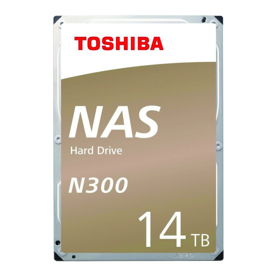 Toshiba N300은 최대 14TB의 대용량을 제공한다.