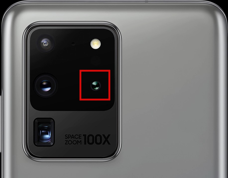 갤럭시 S20 울트라에는 108MP 메인 카메라 이외에 뎁스비전 카메라도 배치되어 있다.