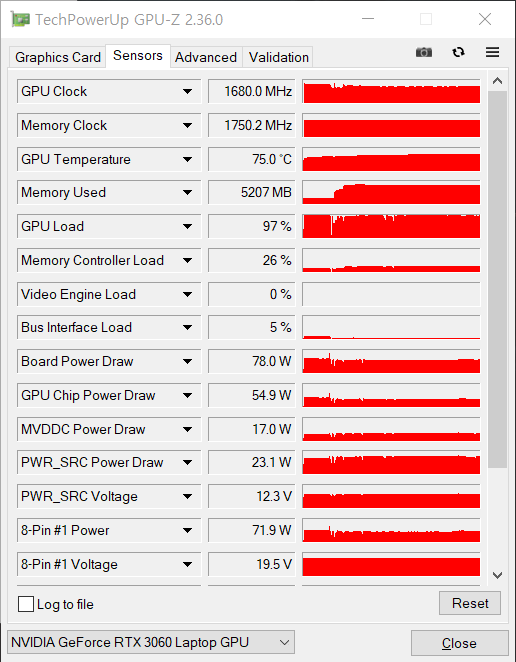 ‘어쌔신 크리드 발할라’(FHD 가장 높음 프리셋)를 프롤로그에서 20분간 구동해보니 GPU의 온도가 75도로 확인됐다.