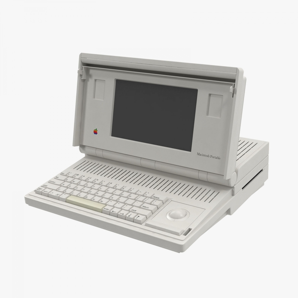 1989년에는 오늘날 맥북의 뿌리인 매킨토시 포터블이 등장했다. [출처-Tornado Studios]