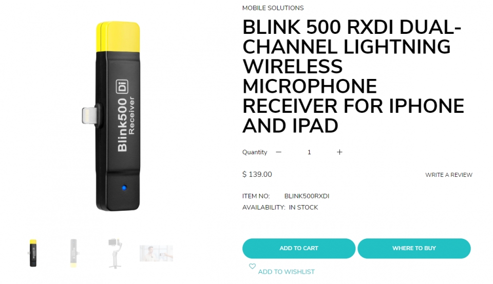 아이폰에 바로 연결할 수 있는 ‘RXDi’ 수신기가 국내 시장에서도 단품 판매될 예정이다.